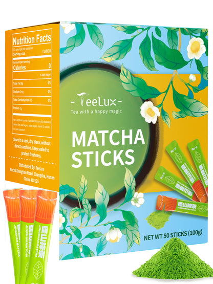 Matcha Green Tea Powder, First Harvest Culinary Grade Matcha Single Serve Packets, 50 Count